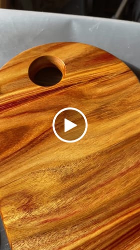 Customer video review of 12.5x11.0" Heart Serving Board Acrylic Router Template