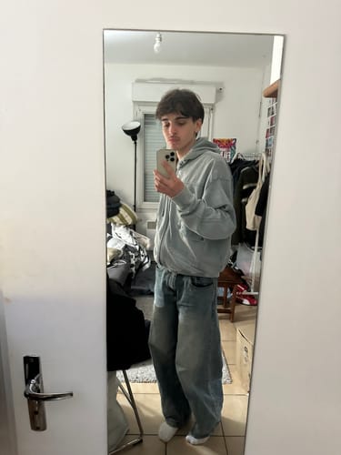 Customer photo review of Acid Washed Baggy Jeans