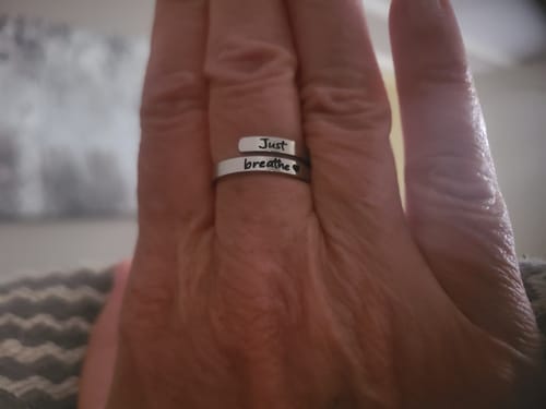 Customer photo review of Just Breathe Ring