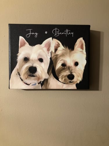Customer photo review of Pet Art Canvas Wrap