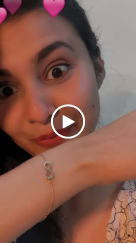 Customer video review of Infinity Charm Bracelet
