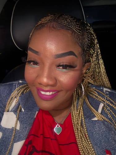 Customer photo review of Ready to ship - Tribal Cornrow lace Frontal braided wig