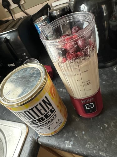 Customer photo review of Accelerate Vegan High Protein Powder