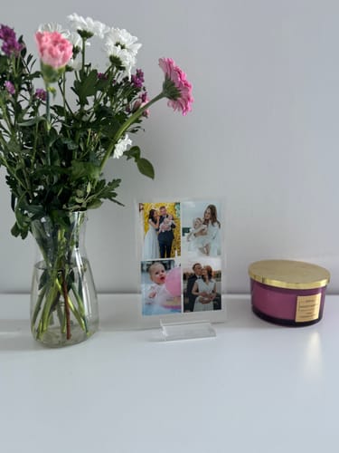 Customer photo review of Personalizowana Tabliczka "4 miłosne zdjęcia" (3 wersje)