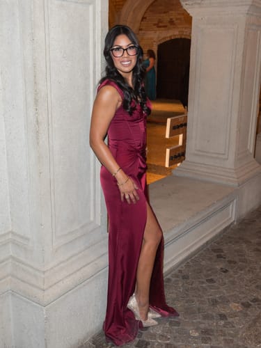 Customer photo review of Moulin Gown by Bariano - RENTAL