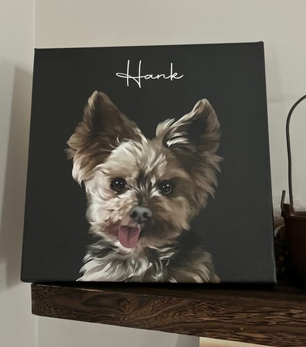 Customer photo review of Pet Art Canvas Wrap