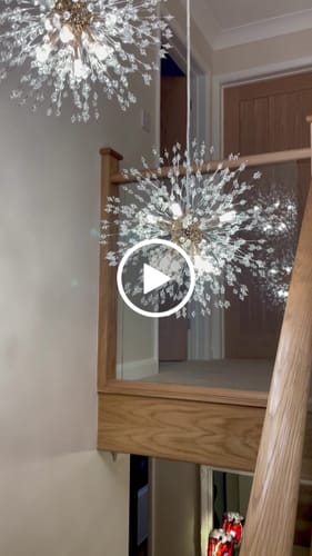 Customer video review of 24/40-Light Modern Large Sputnik Firework Chandelier