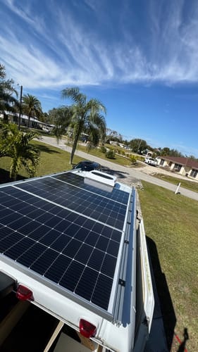 Customer photo review of FLUSH MOUNT SOLAR PANEL BRACKETS - STAINLESS