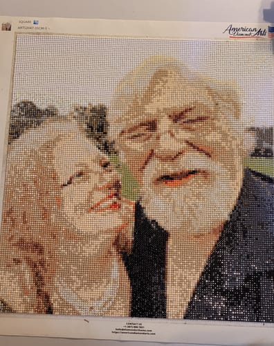 Customer photo review of Custom Diamond Painting Kits for Adults DIY 5D - Photo Diamond Art Shipped from USA