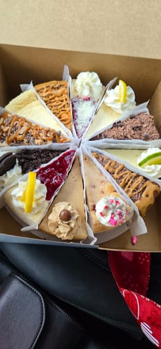 Customer photo review of Ultimate Cheesecake Sampler