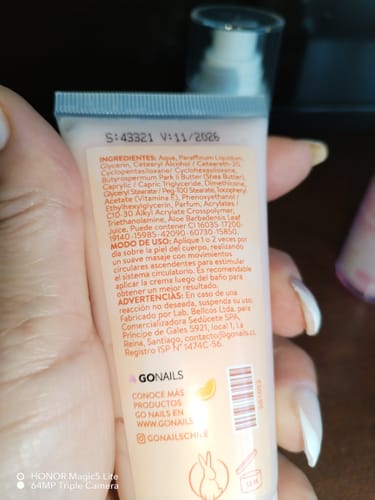 Customer photo review of Crema de Manos y Pies - Tequila Sunrise