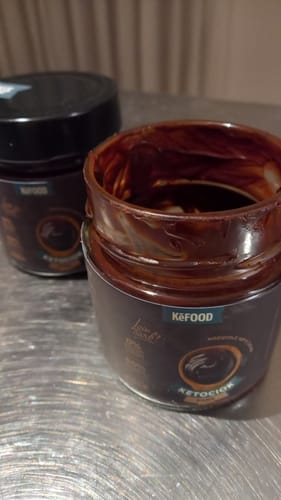 Customer photo review of KETOCIOK DARK 250G CREMA SPALMABILE NOCCIOLE IGP SENZA DOLCIFICANTI