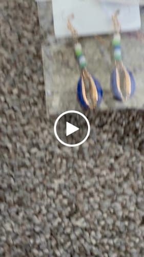 Customer video review of Enamel Seed Bead Cowrie Shell Drop Earrings