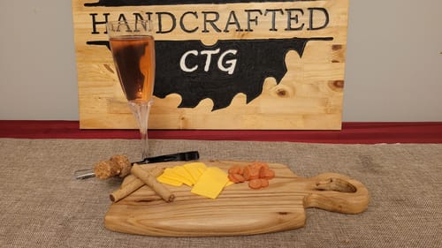 Customer photo review of Router Templates 4 Pack - Cheese Board Acrylic Templates