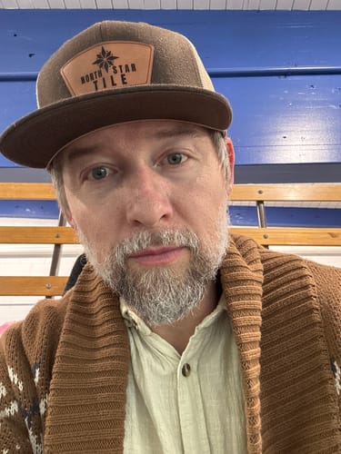 Customer photo review of Custom Wool Blend Flatbill Trucker Hat - Richardson 511