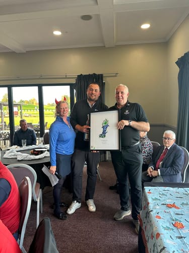 Customer photo review of Custom Golf Artwork – Personalised Print of Any Golf Course and Hole (A3 Size)