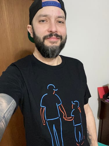 Customer photo review of Father Daughter Neon T-Shirt