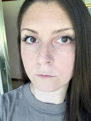 Customer photo review of FEATHER Self-adhesive Cluster Lashes