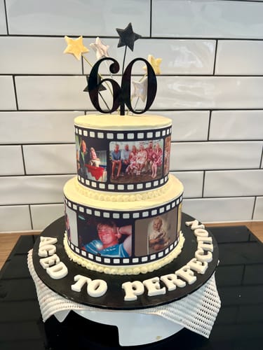 Customer photo review of Film Reel - Custom Edible Icing Image