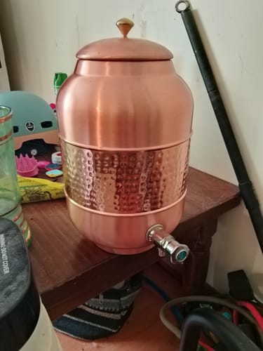 Customer photo review of Sequence Copper Water Container / Dispenser