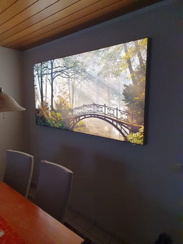 Customer photo review of Canvalight® Leuchtbild | Alte Buche | Querformat