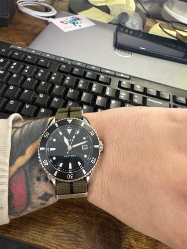 Customer photo review of Five Eye Nylon Watch Strap - Stripe