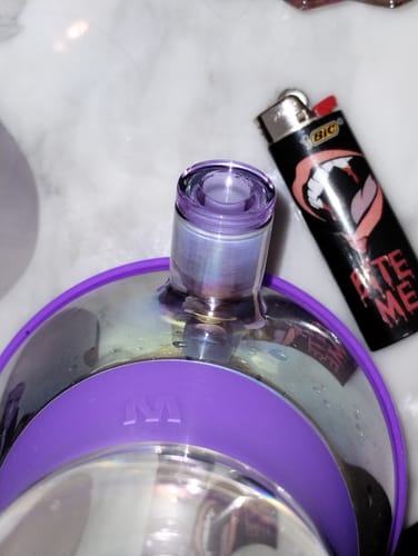 Customer photo review of Bong Downstems Purple - 10mm (2 Pack)