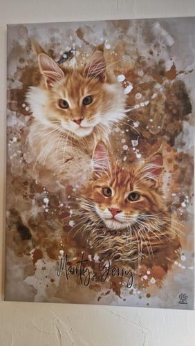 Customer photo review of Aquarell Pawtrait