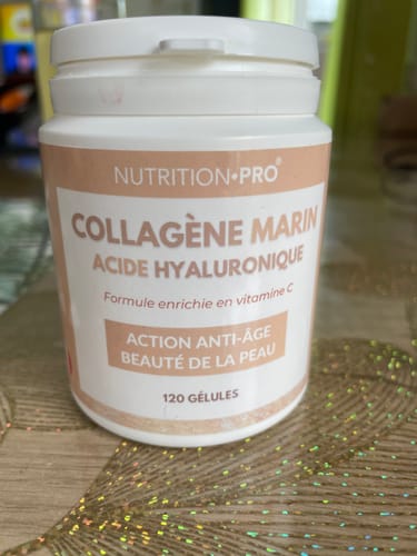 Customer photo review of COLLAGÈNE MARIN HYDROLYSÉ / ACIDE HYALURONIQUE - 120 GÉLULES