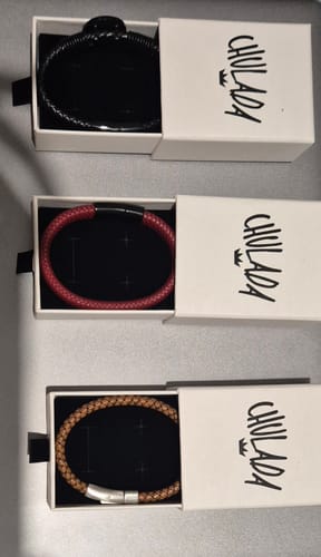 Customer photo review of Pulsera Clip - Piel Natural