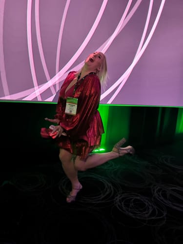 Customer photo review of Bedouin Metallic Mini Dress by Bronx and Banco