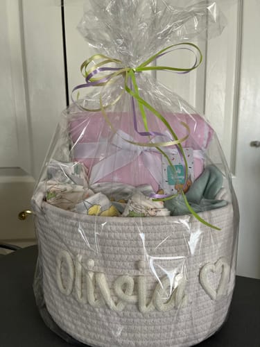 Paulina D. review of Baby Knits™ Personalized Knitted Basket image 1 out of 1