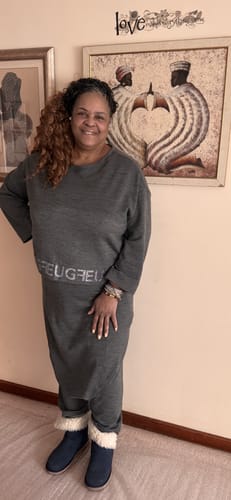 Customer photo review of Knitting Harem Outfit ELENA