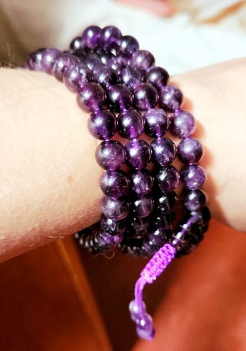 Customer photo review of JAPA MALA 108 CUENTAS AMATISTA
