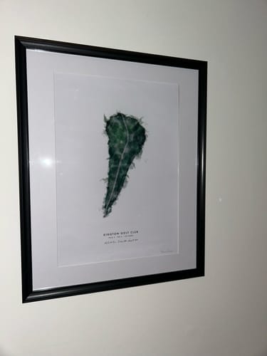Customer photo review of Custom Golf Artwork – Personalised Print of Any Golf Course and Hole (A3 Size)