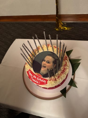 Customer photo review of Edible Image Photo Cake