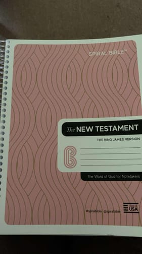 Customer photo review of Spiral Bible™ - KJV - New Testament - Pink