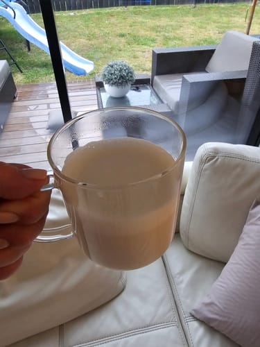 Customer photo review of White Chocolate Bone Broth Powder