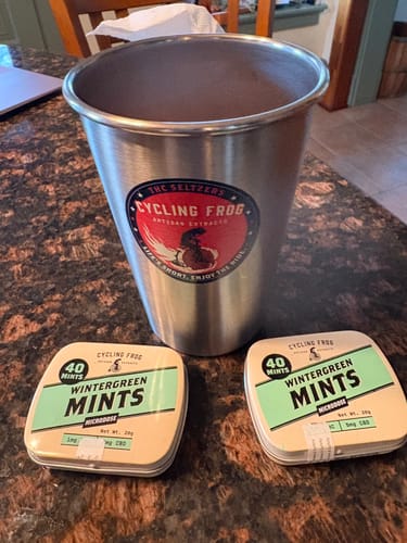 Customer photo review of Wintergreen Mints, 1mg THC + 5mg CBD, 40ct