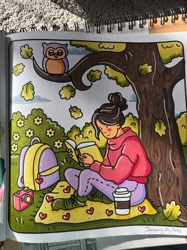 Customer photo review of Ohuhu Honolulu 120 Colors Dual Tips Alcohol Art Marker (Canada Domestic Shipping)