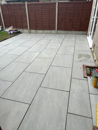 Customer photo review of Kandala - Grey Porcelain Paving Tiles - 900 x 600 x 20mm