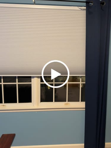 Customer video review of SmartWings Motorized Blackout Cellular Shades Hazel