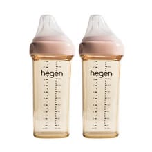 Customer photo review of Hegen PCTO™ 330ml/11oz Feeding Bottle PPSU PINK, 2-Pack with 2 x Fast Flow Nipple (6 months and beyond)