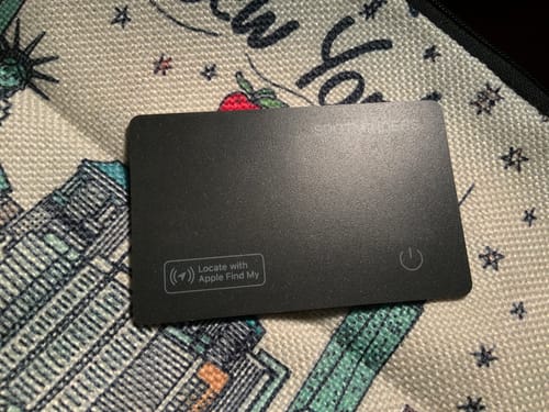 Customer photo review of SPOTMINDERS. Tracking card