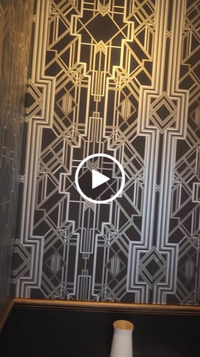 Customer video review of Metropolis - Art Deco Wallpaper - 3 Colours