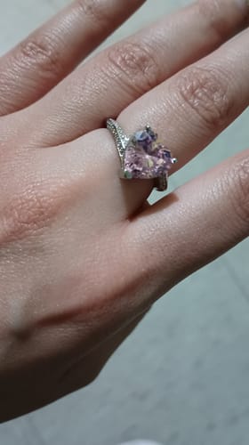 Customer photo review of Anillo Ajustable Ice Pink