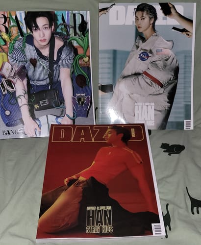 Customer photo review of STRAY KIDS CHANGBIN & HAN - DAZED & CONFUSED KOREA MAGAZINE 2025 FEBRUARY ISSUE COVER C