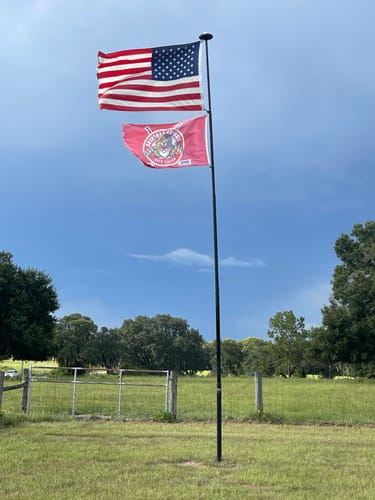 Customer photo review of Ultra Heavy Duty American Flag - 2-ply Polyester - Made In USA