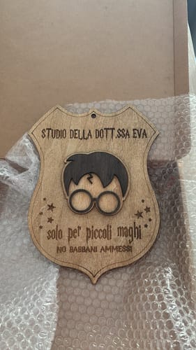 Customer photo review of Fuori porta a tema Harry Potter Personalizzato