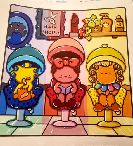 Customer photo review of Ohuhu Honolulu 120 Colors Dual Tips Alcohol Art Marker